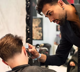 Haircut and shampoo