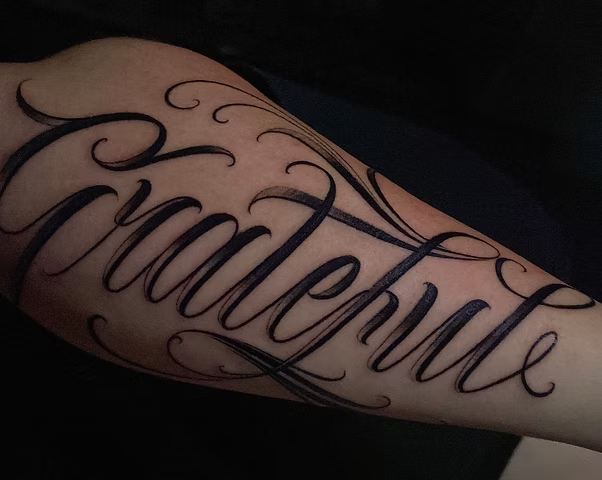 Lettering tattoo